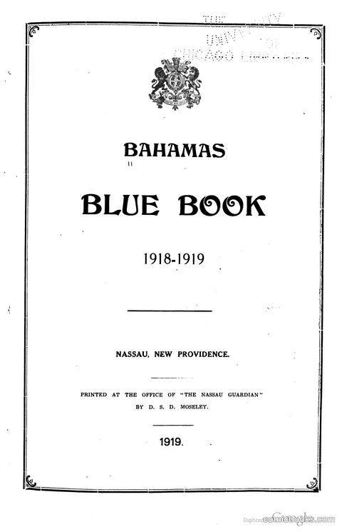 Bahamas Blue Book