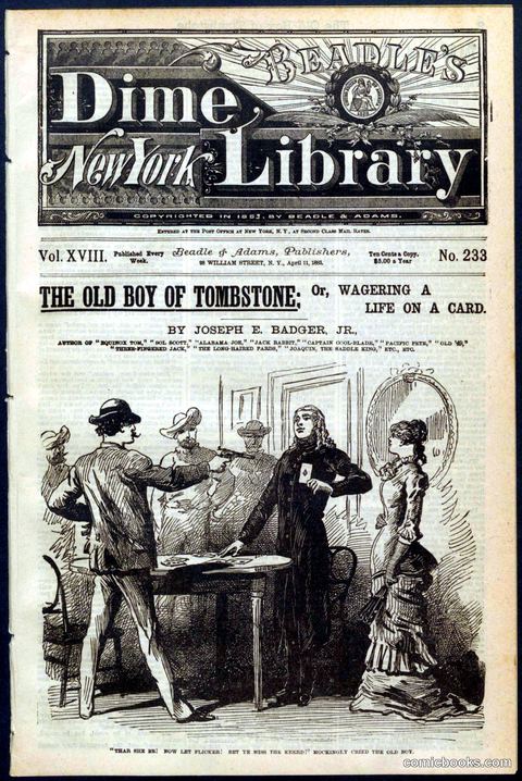 The Old Boy of Tombstone: Or, Wagering a Life on a Card