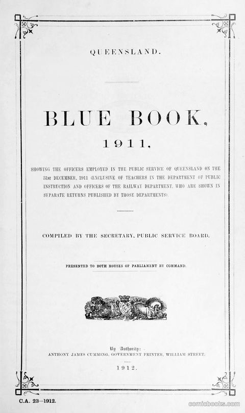 Queensland Blue Book