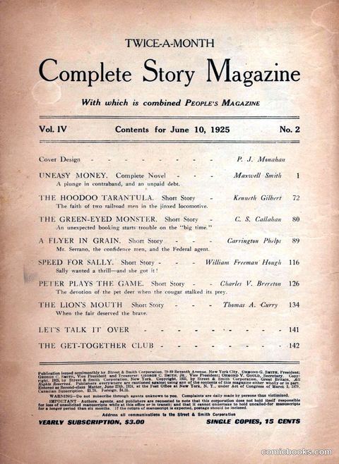 Complete Story Magazine, Vol. 4, No. 2