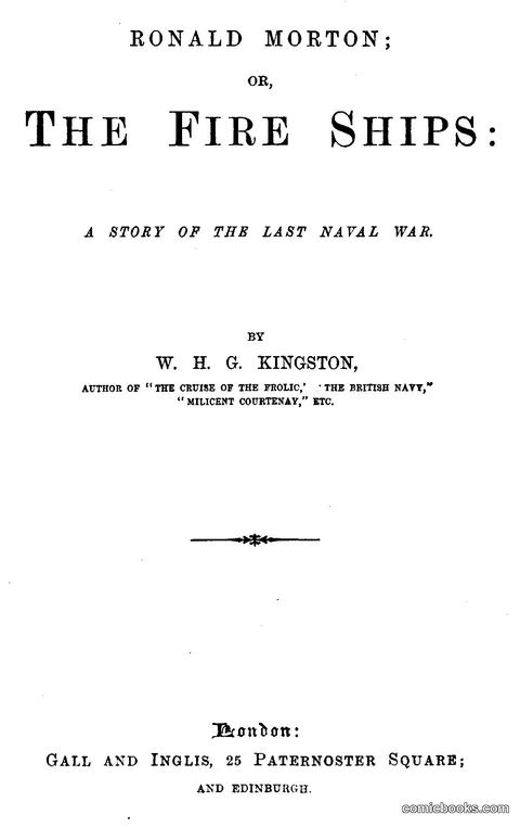 Ronald Morton; or, The Fire Ships