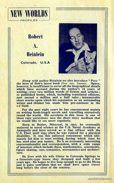 New Worlds Profile: Robert A. Heinlein