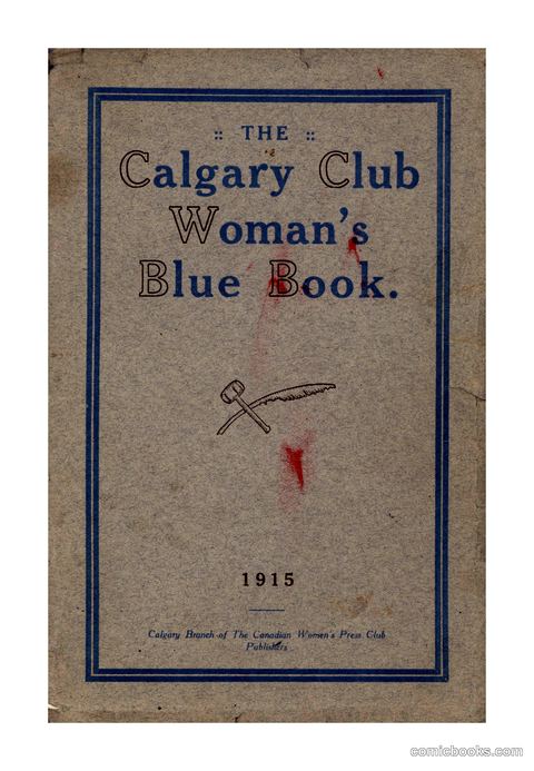 The Calgary Club Woman's Blue Book