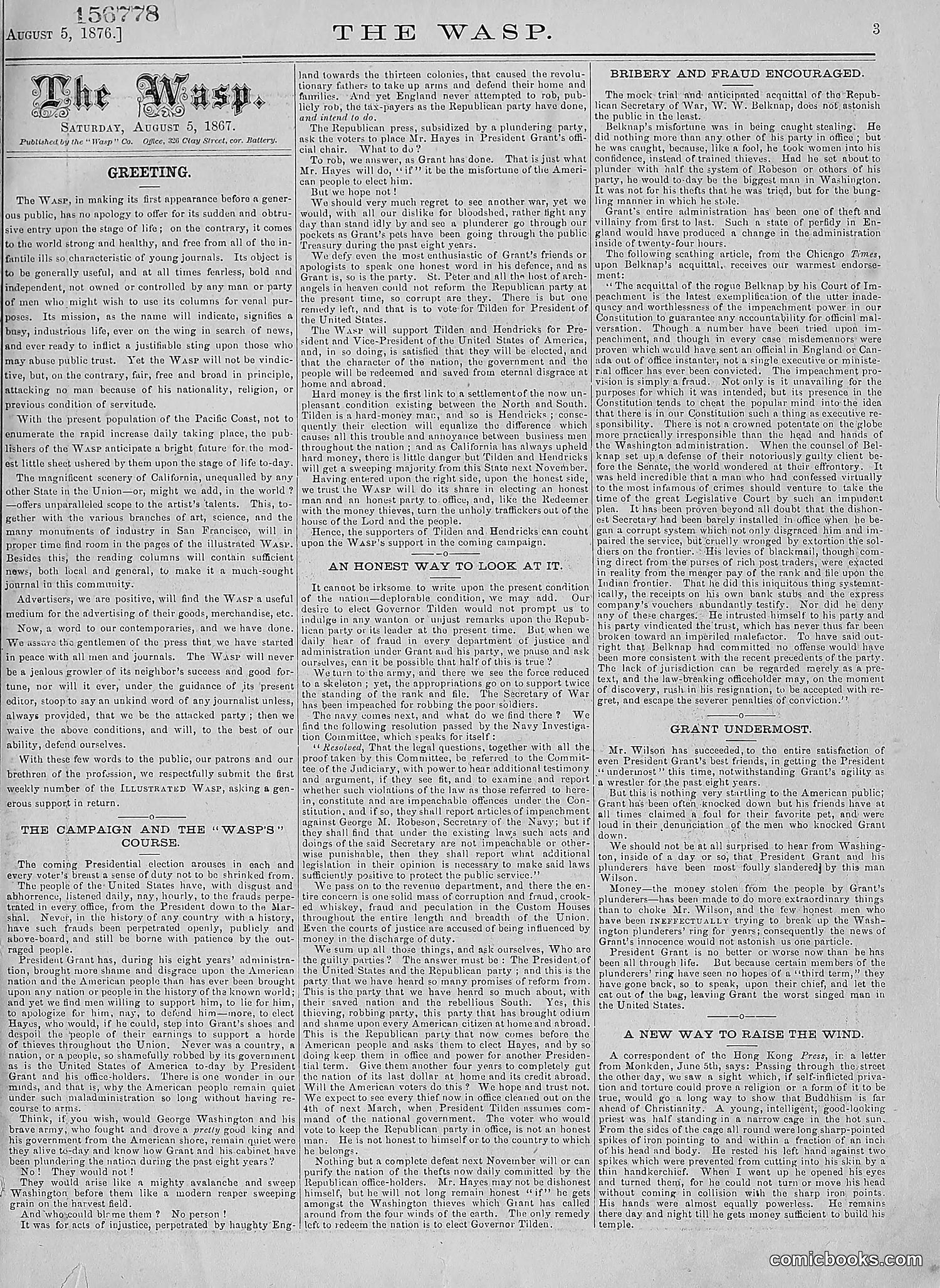 The Wasp — 1876 — page 10: The Wasp, 1876