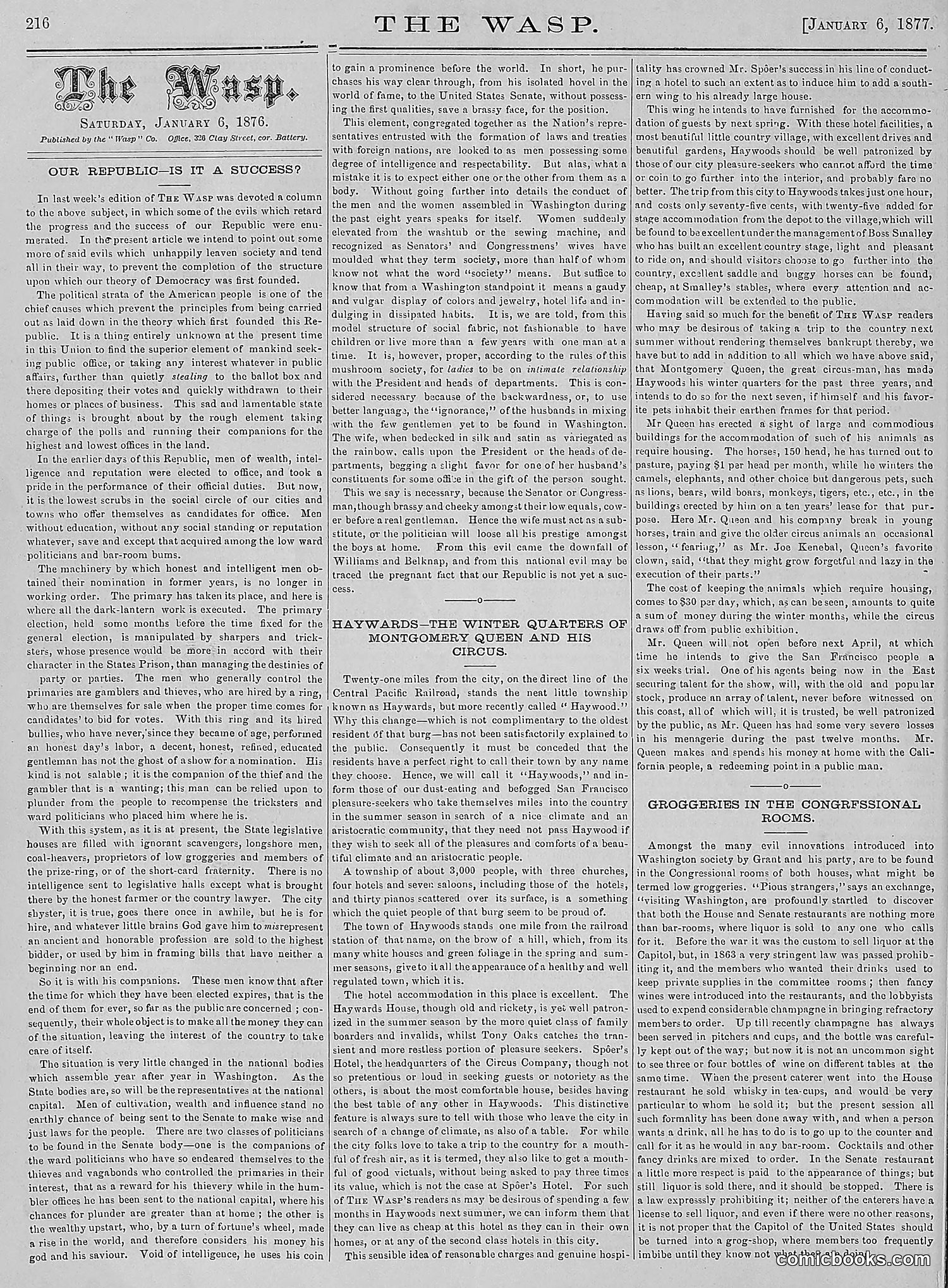 The Wasp — 1877 — page 11: The Wasp, 1877