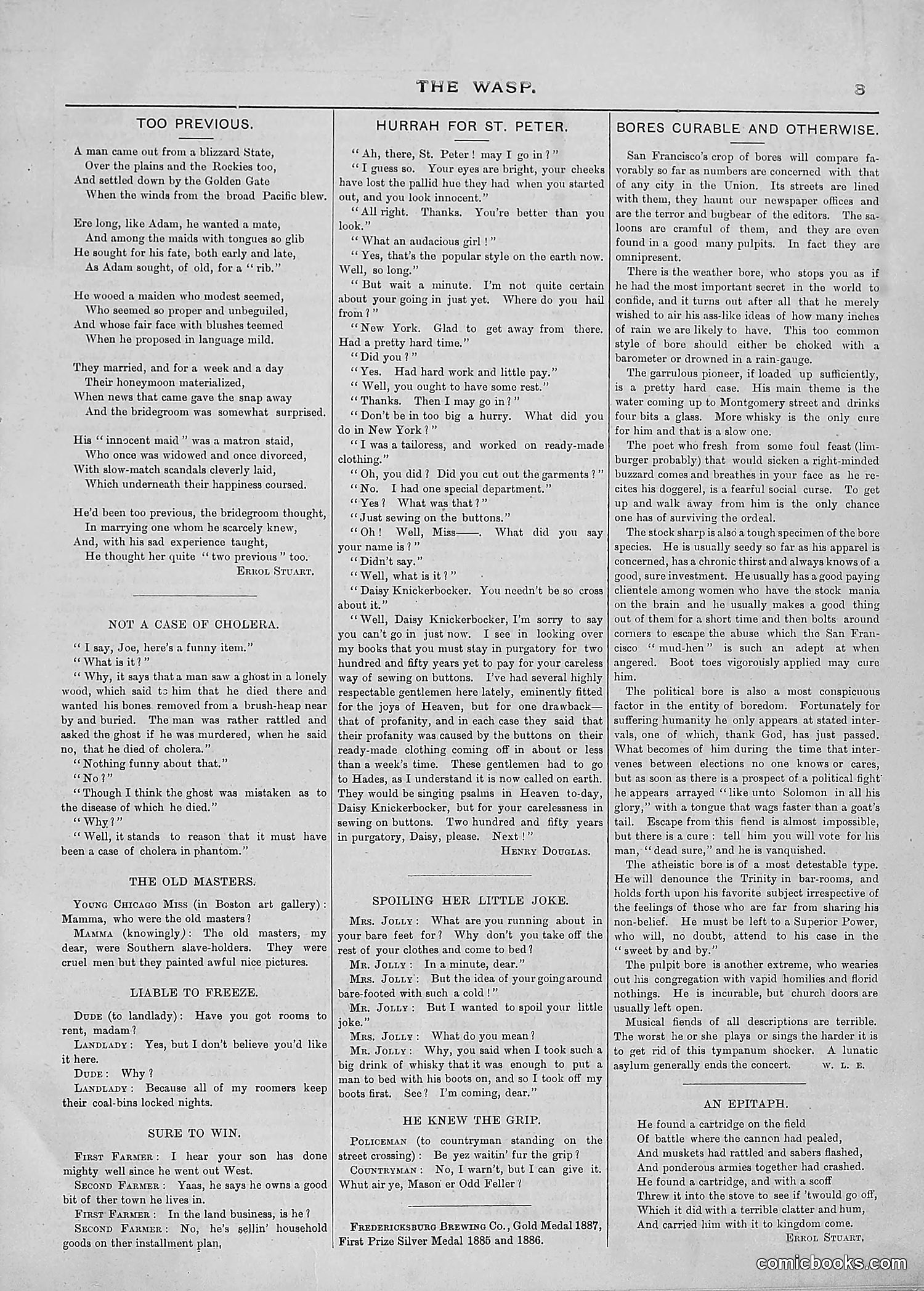 The Wasp — 1889 — page 12: The Wasp, 1889