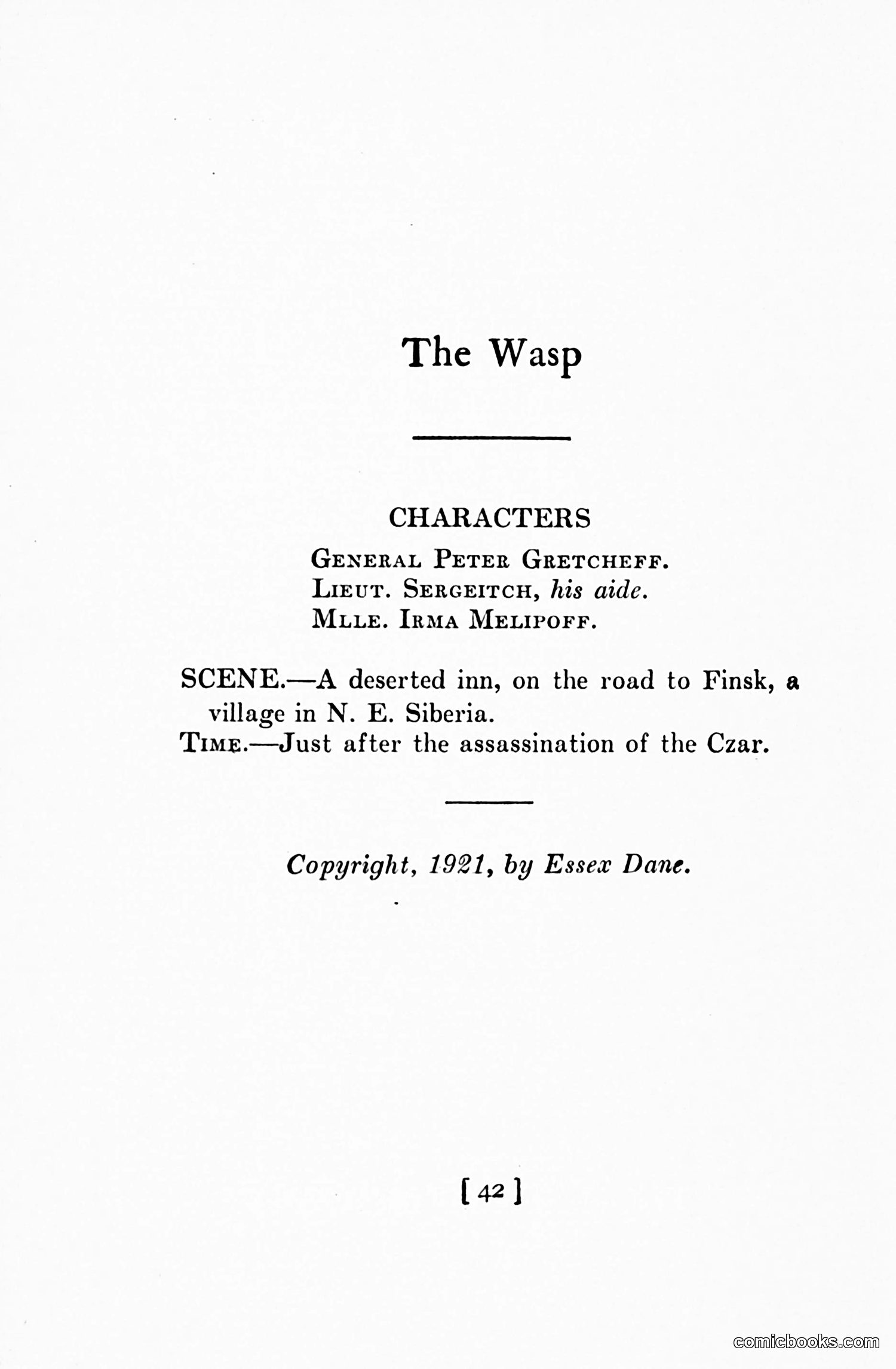 The Wasp — 1921 — page 7: The Wasp, 1921