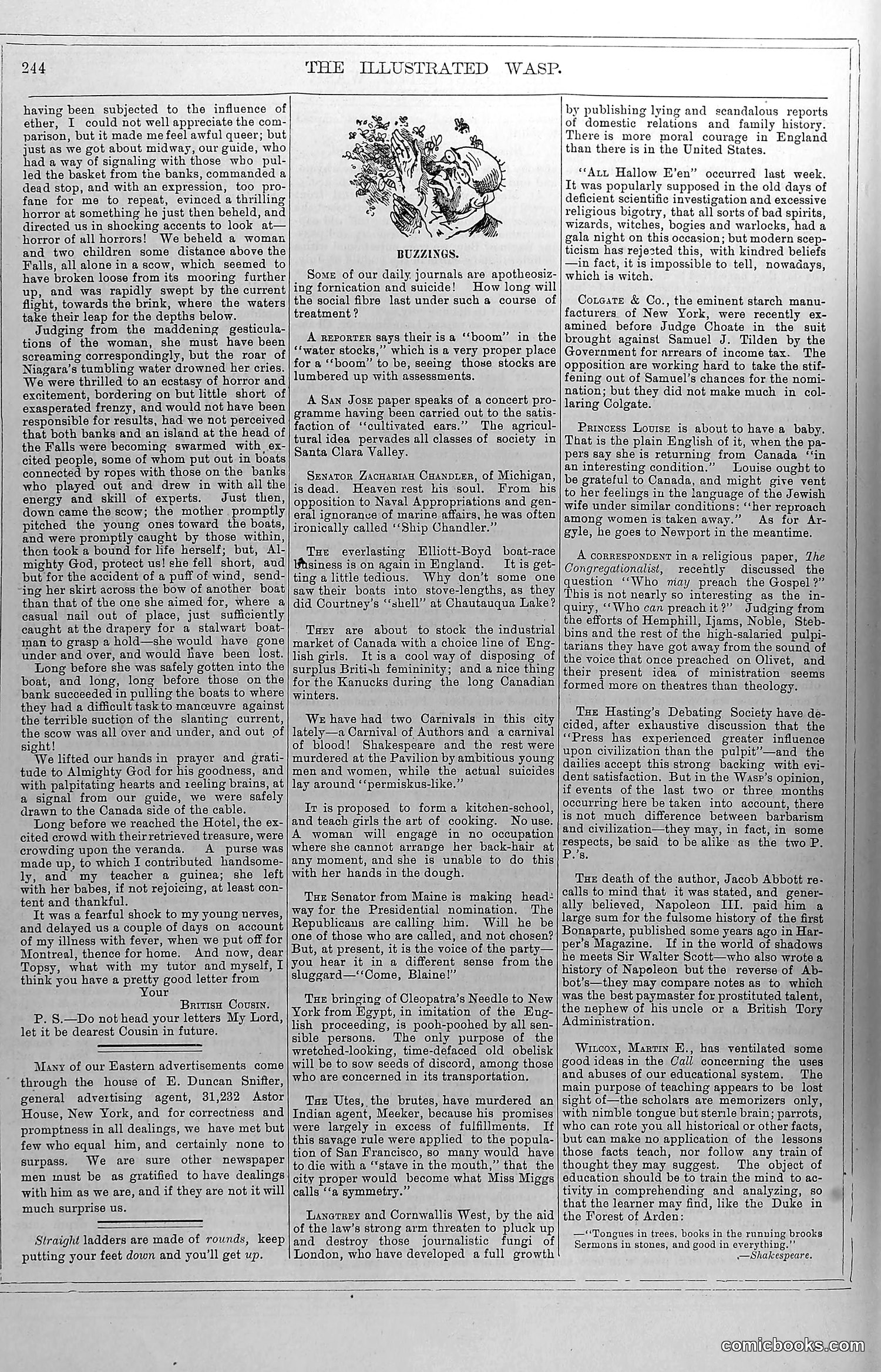 The Wasp — November 8, 1879 — page 5: The Wasp, 1879-11-08