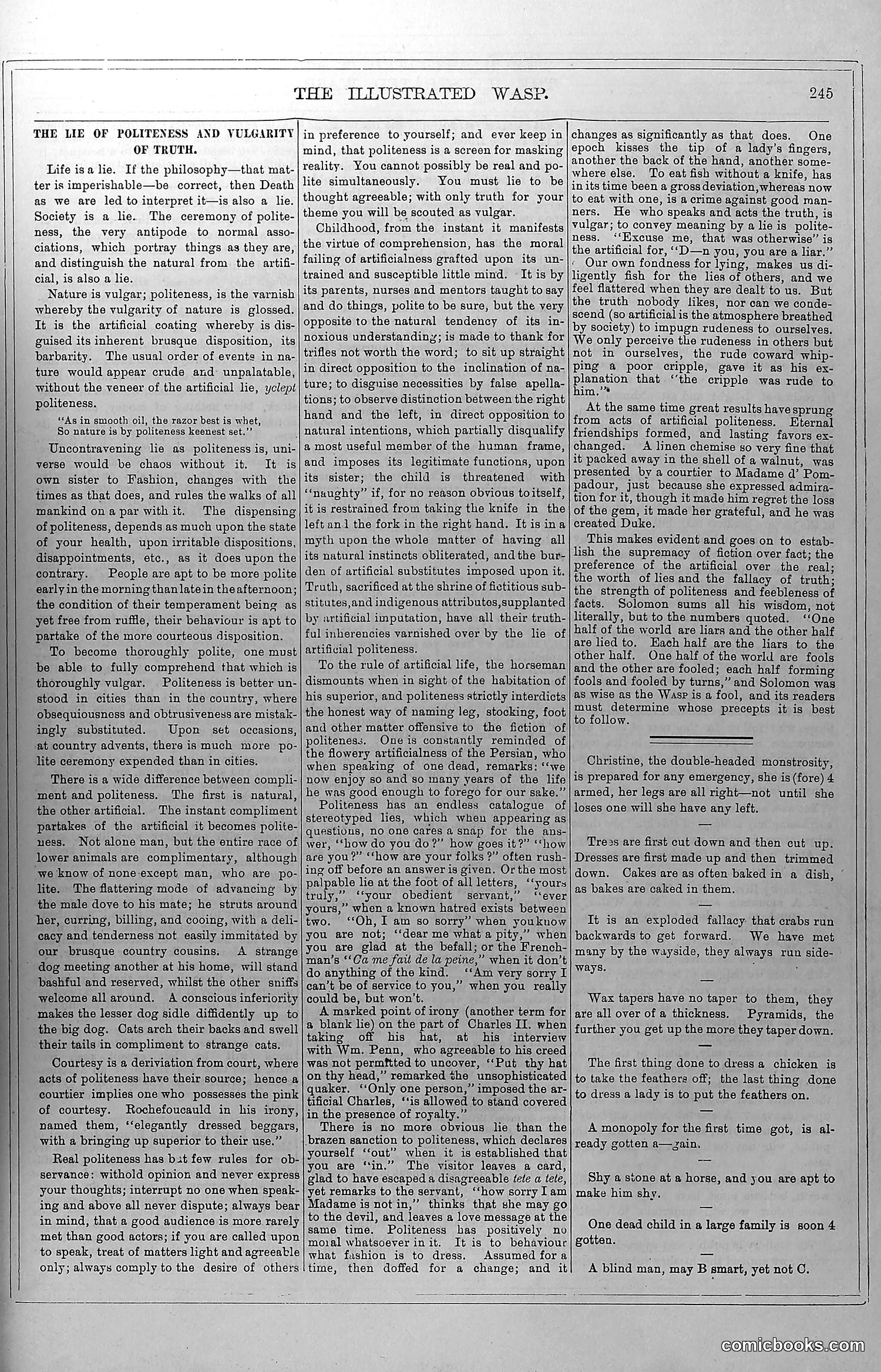 The Wasp — November 8, 1879 — page 6: The Wasp, 1879-11-08