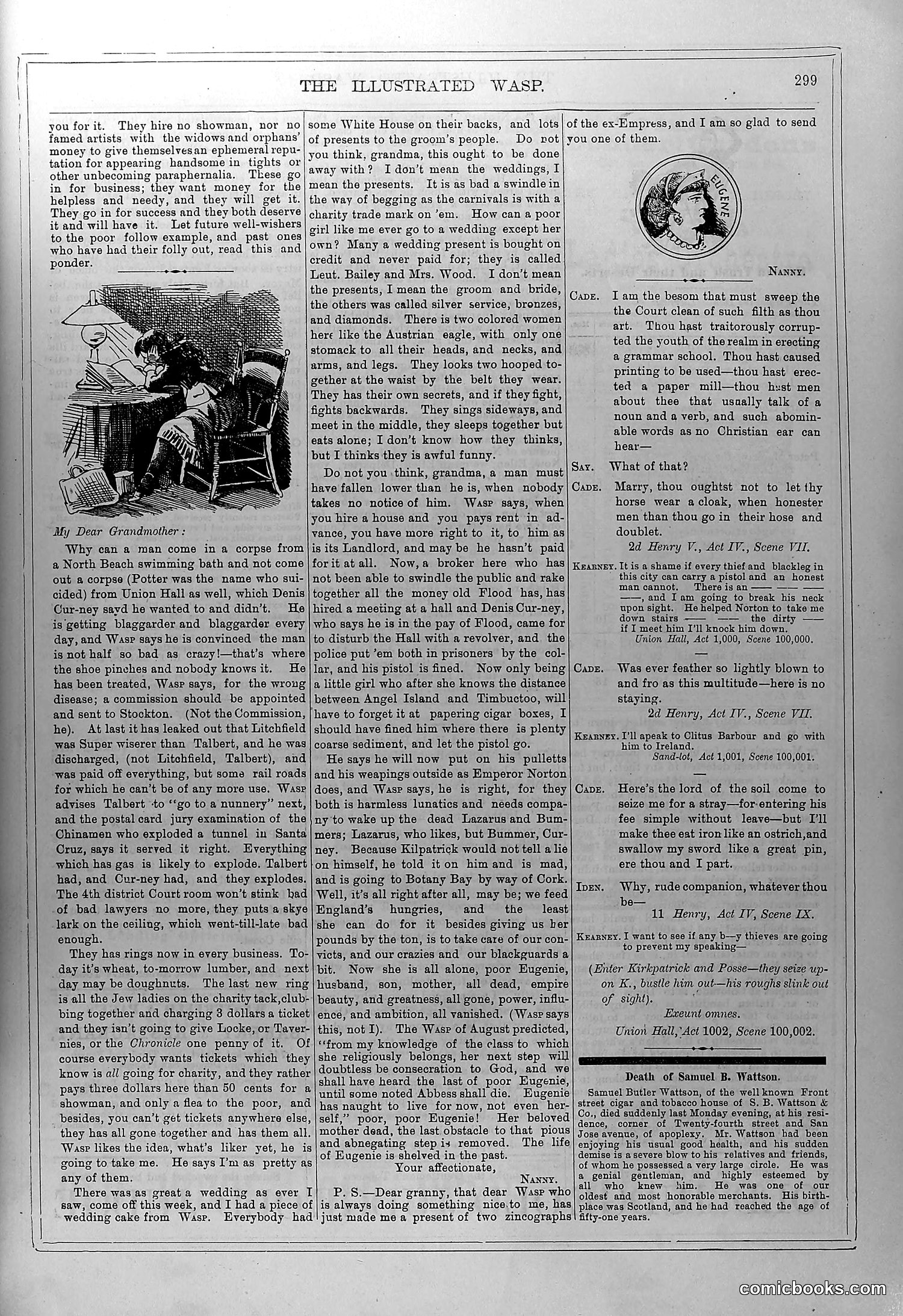 The Wasp — November 29, 1879 — page 12: The Wasp, 1879-11-29