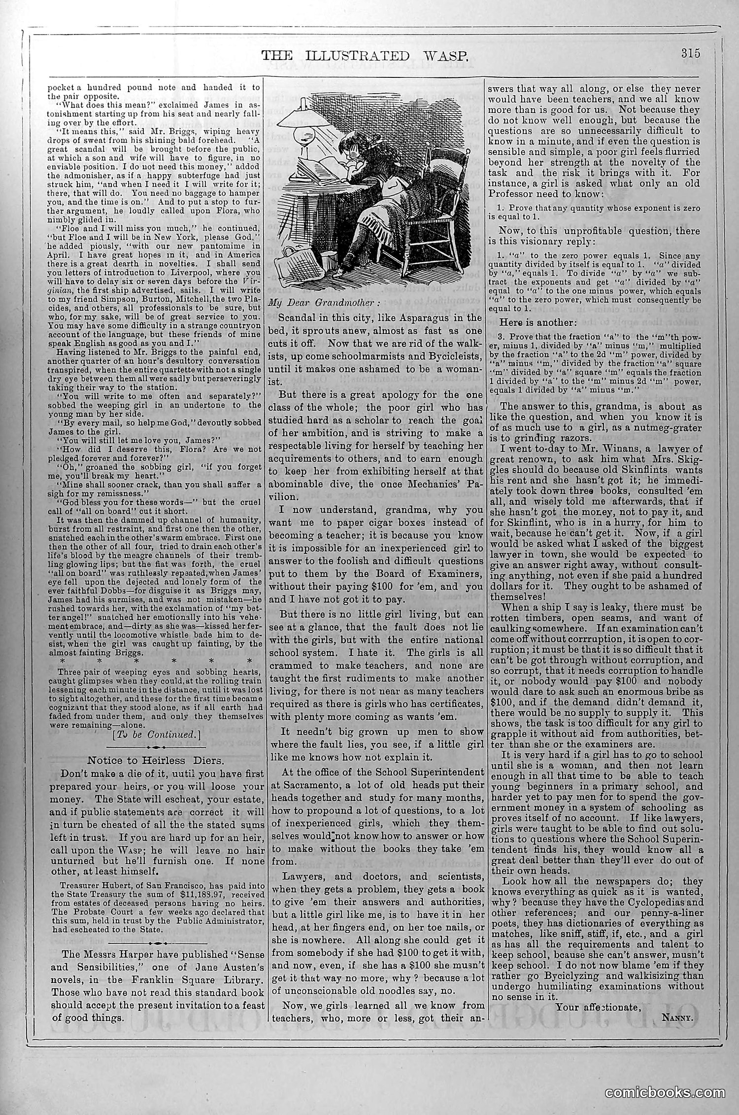 The Wasp — December 6, 1879 — page 12: The Wasp, 1879-12-06