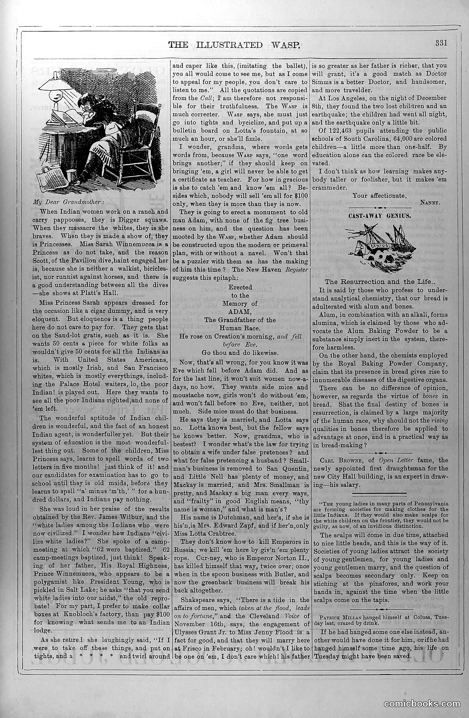 The Wasp — December 13, 1879 — page 12: The Wasp, 1879-12-13