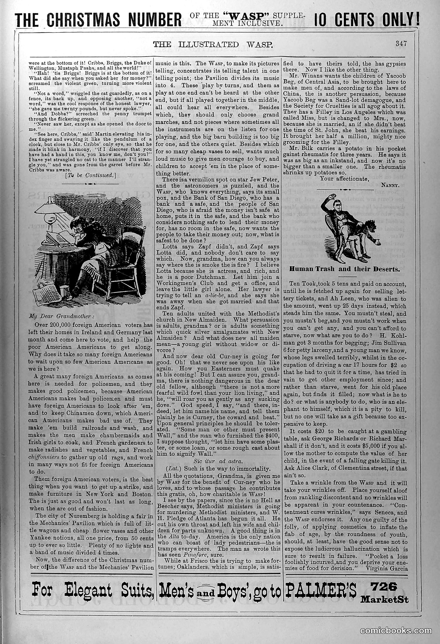 The Wasp — December 20, 1879 — page 12: The Wasp, 1879-12-20