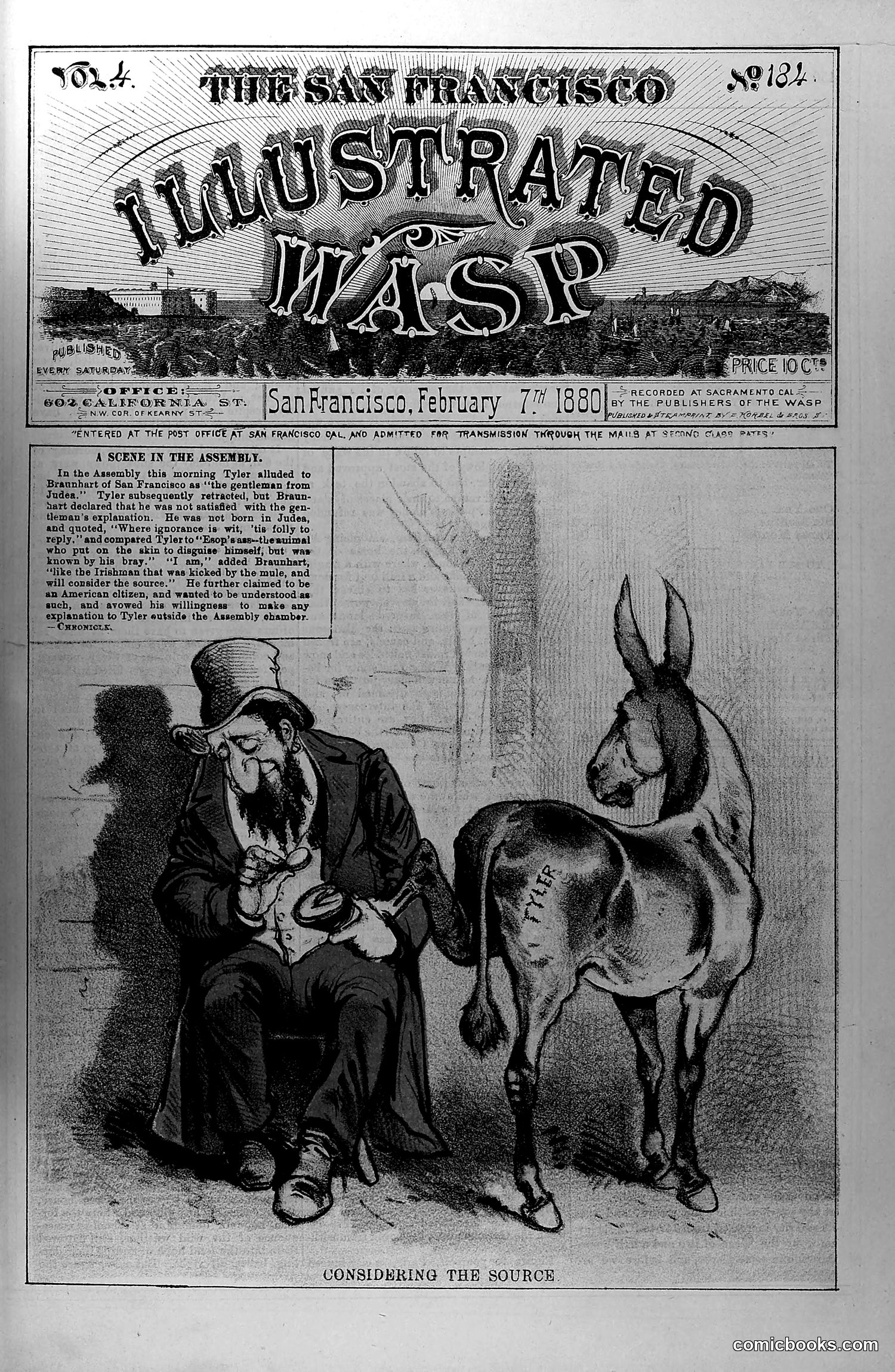 The Wasp — February 7, 1880 — page 2: The Wasp, 1880-02-07