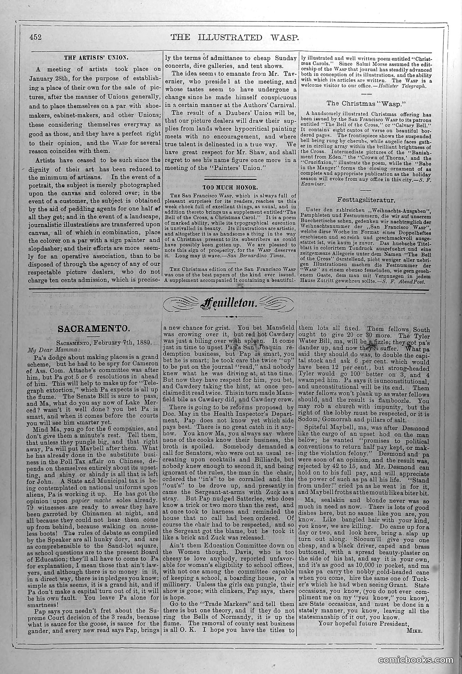 The Wasp — February 7, 1880 — page 5: The Wasp, 1880-02-07