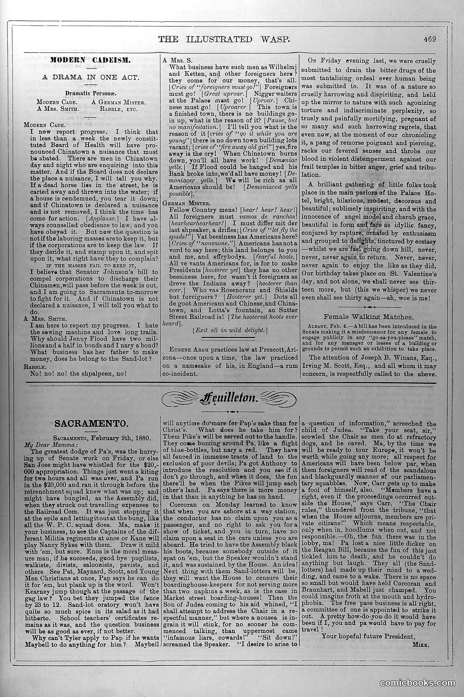 The Wasp — February 14, 1880 — page 8: The Wasp, 1880-02-14