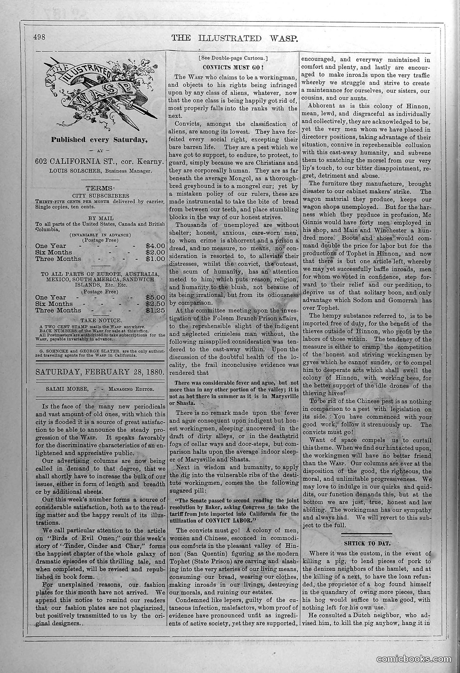 The Wasp — February 28, 1880 — page 3: The Wasp, 1880-02-28