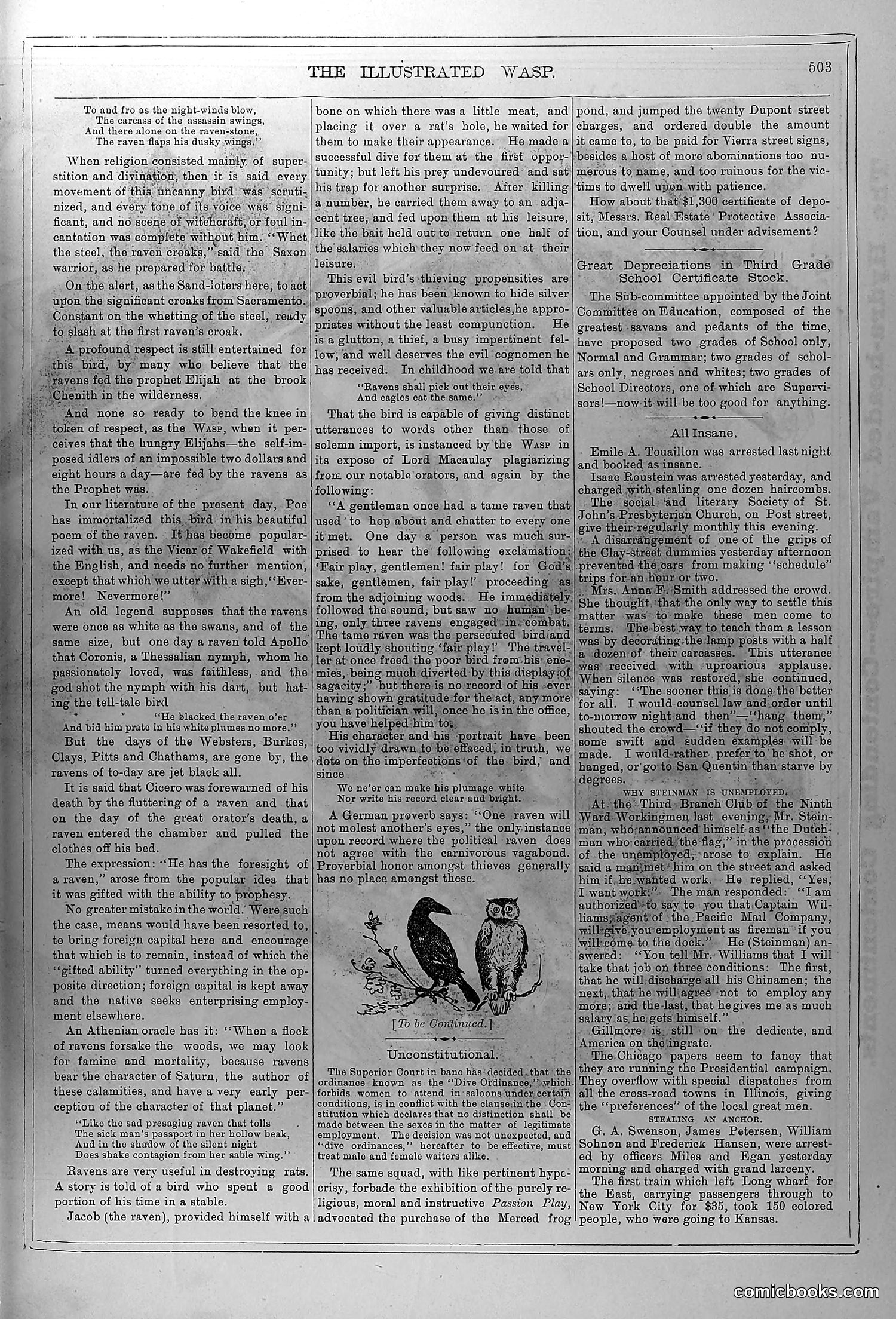 The Wasp — February 28, 1880 — page 8: The Wasp, 1880-02-28