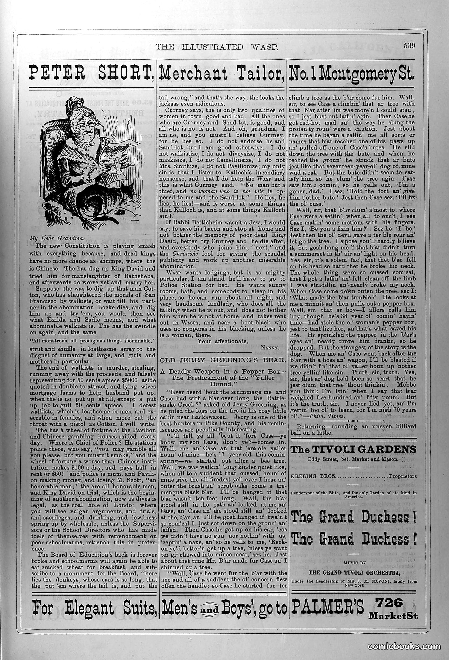The Wasp — March 13, 1880 — page 12: The Wasp, 1880-03-13