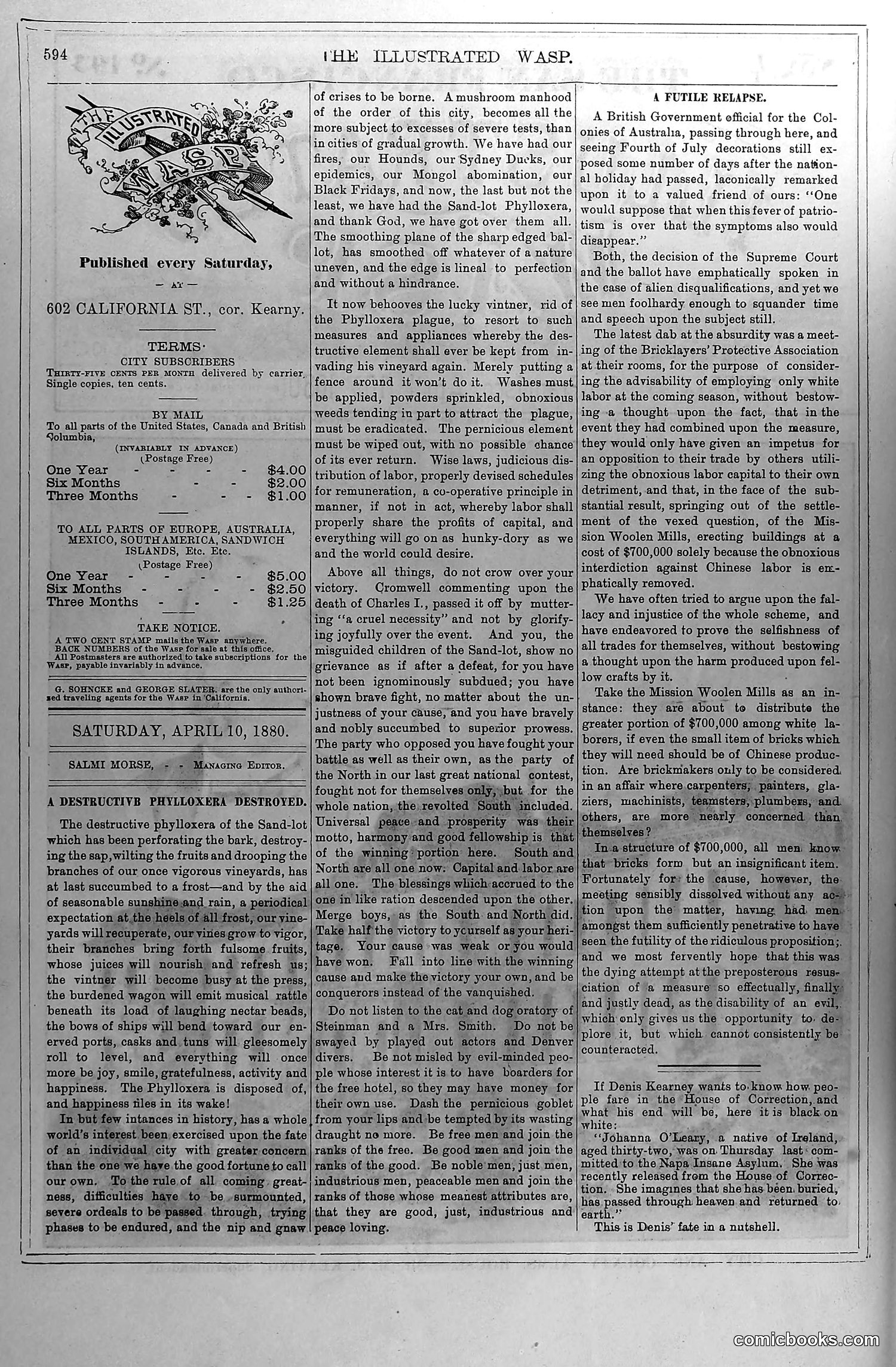 The Wasp — April 10, 1880 — page 3: The Wasp, 1880-04-10