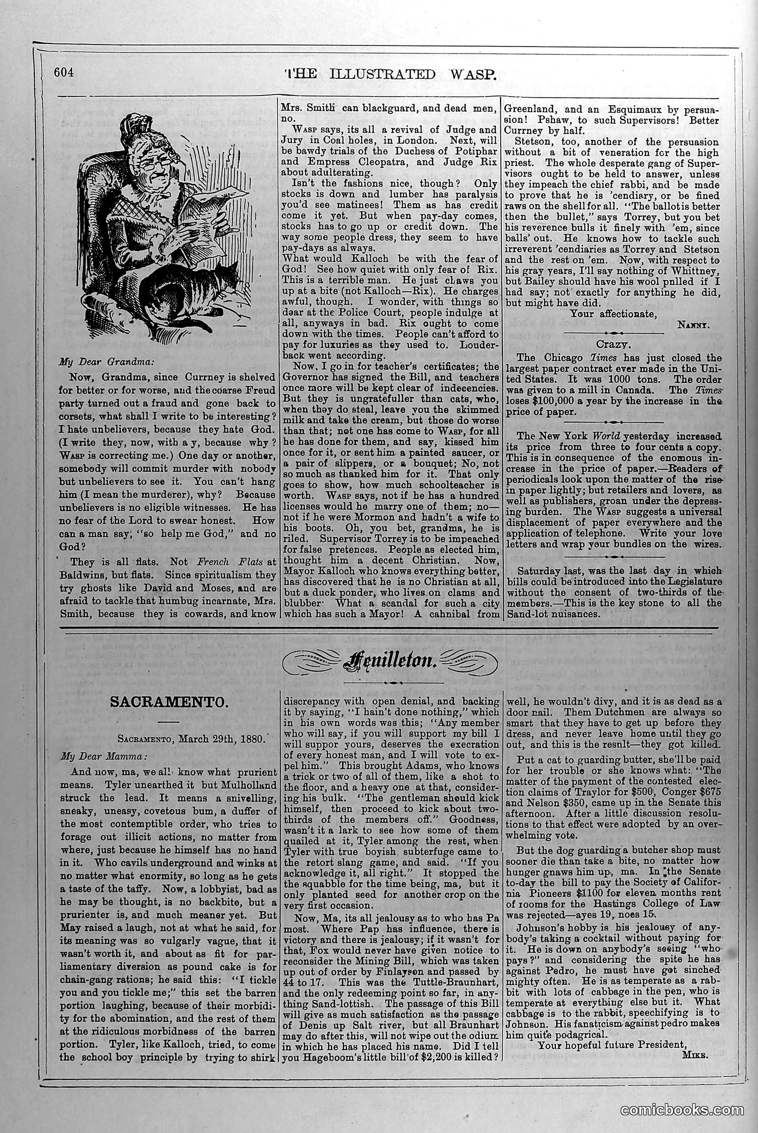 The Wasp — April 10, 1880 — page 13: The Wasp, 1880-04-10