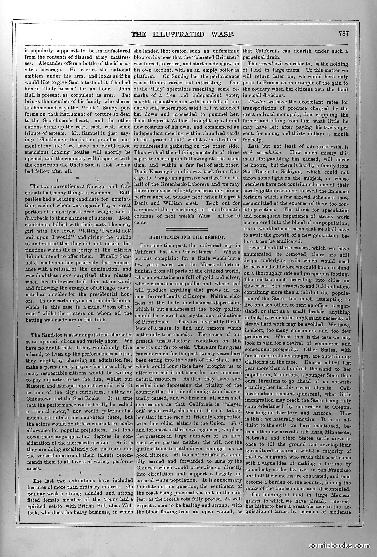 The Wasp — July 3, 1880 — page 4: The Wasp, 1880-07-03