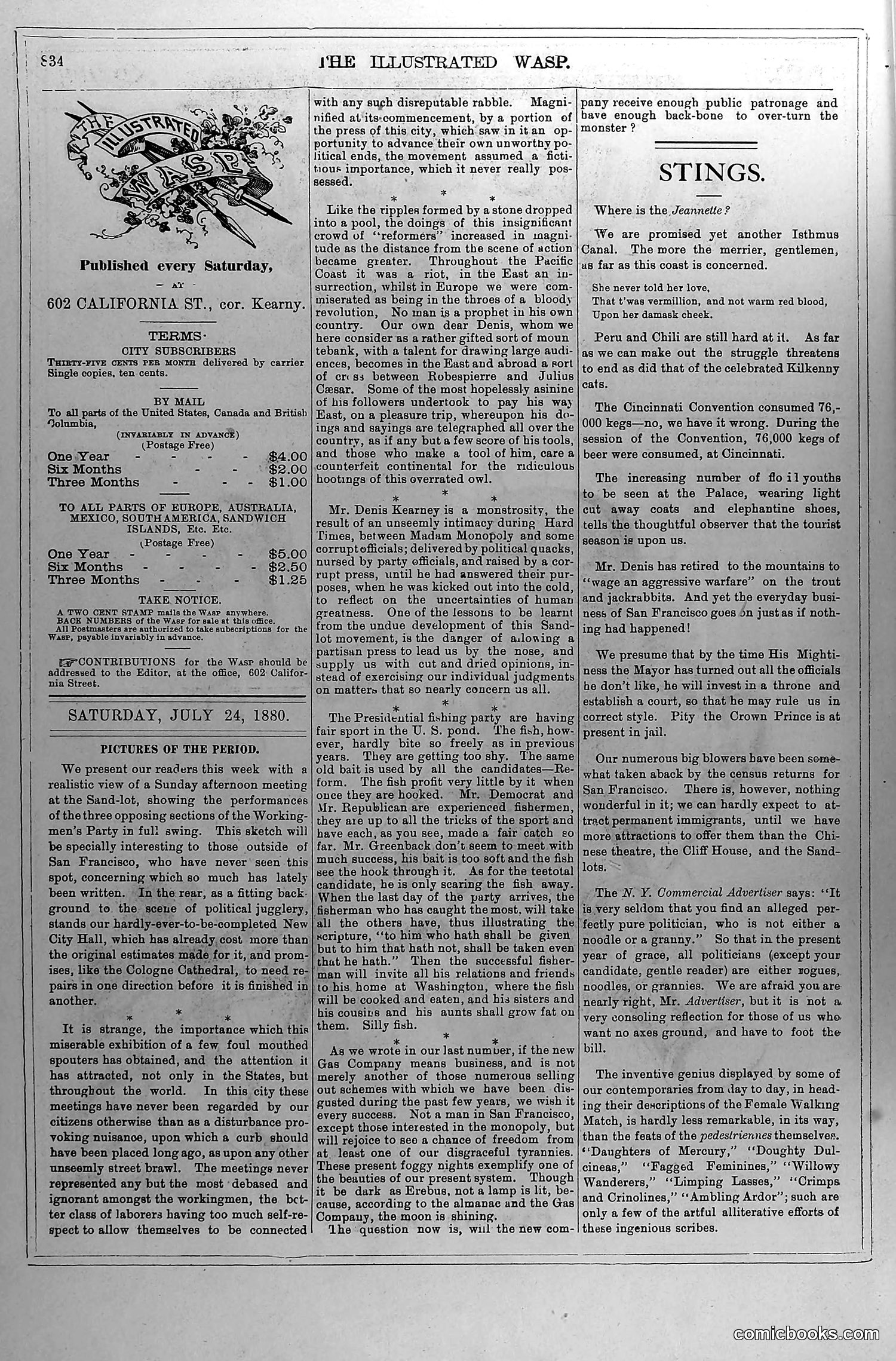 The Wasp — July 24, 1880 — page 3: The Wasp, 1880-07-24