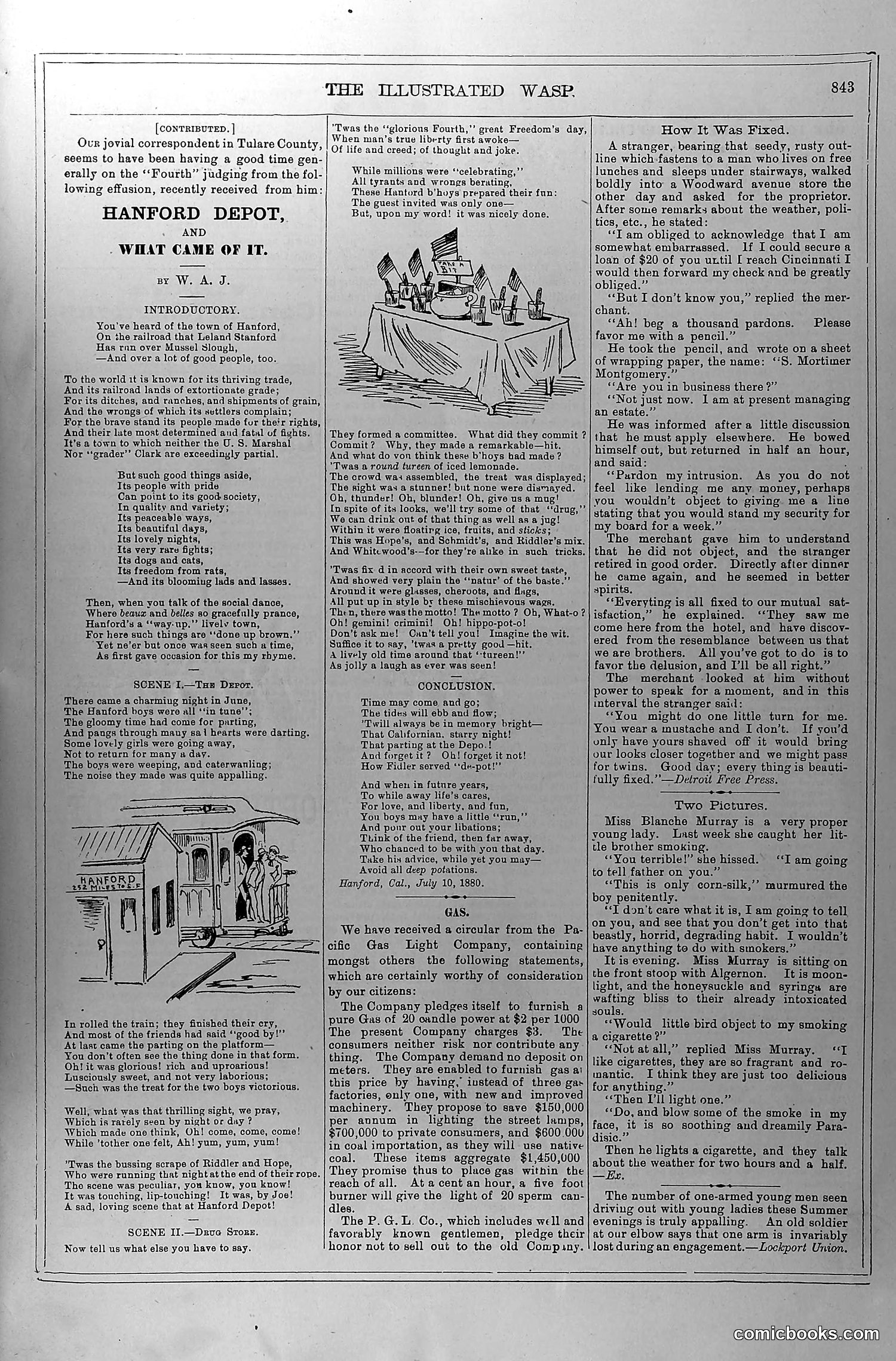 The Wasp — July 24, 1880 — page 8: The Wasp, 1880-07-24