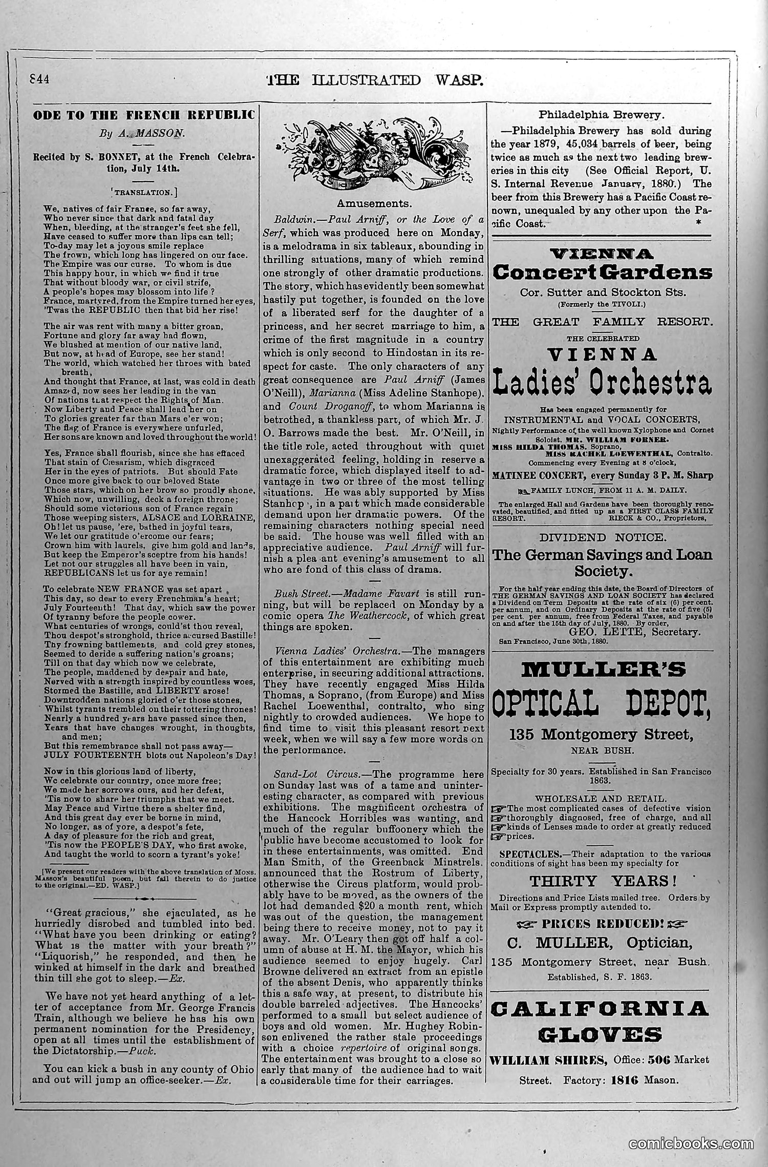 The Wasp — July 24, 1880 — page 9: The Wasp, 1880-07-24